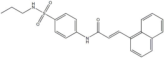 (E)-3-(1-naphthyl)-N-{4-[(propylamino)sulfonyl]phenyl}-2-propenamide