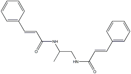 (E)-N-(1-methyl-2-{[(E)-3-phenyl-2-propenoyl]amino}ethyl)-3-phenyl-2-propenamide Structure