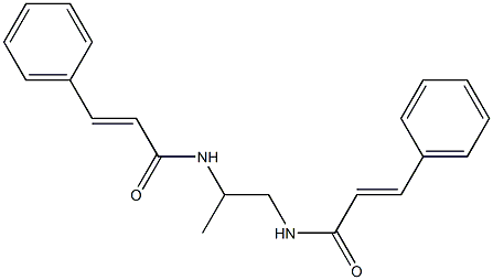 (E)-N-(1-methyl-2-{[(E)-3-phenyl-2-propenoyl]amino}ethyl)-3-phenyl-2-propenamide 结构式