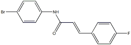 (E)-N-(4-bromophenyl)-3-(4-fluorophenyl)-2-propenamide Struktur
