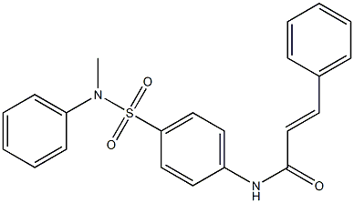 (E)-N-{4-[(methylanilino)sulfonyl]phenyl}-3-phenyl-2-propenamide Struktur