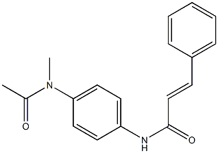 (E)-N-{4-[acetyl(methyl)amino]phenyl}-3-phenyl-2-propenamide