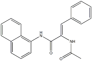 (Z)-2-(acetylamino)-N-(1-naphthyl)-3-phenyl-2-propenamide|