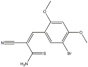 (Z)-3-(5-bromo-2,4-dimethoxyphenyl)-2-cyano-2-propenethioamide