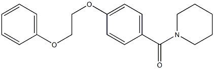 [4-(2-phenoxyethoxy)phenyl](1-piperidinyl)methanone Structure
