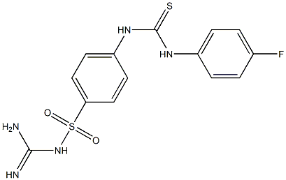 {[amino(imino)methyl]amino}(4-{[(4-fluoroanilino)carbothioyl]amino}phenyl)dioxo-lambda~6~-sulfane 结构式