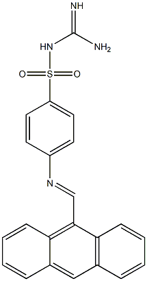 {[amino(imino)methyl]amino}(4-{[(E)-9-anthrylmethylidene]amino}phenyl)dioxo-lambda~6~-sulfane