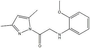 1-(3,5-dimethyl-1H-pyrazol-1-yl)-2-(2-methoxyanilino)-1-ethanone