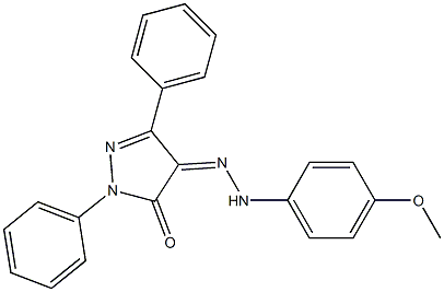 1,3-diphenyl-1H-pyrazole-4,5-dione 4-[N-(4-methoxyphenyl)hydrazone]