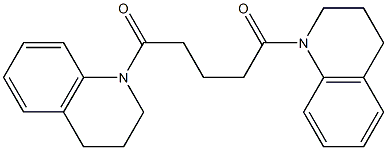 1,5-di[3,4-dihydro-1(2H)-quinolinyl]-1,5-pentanedione 化学構造式