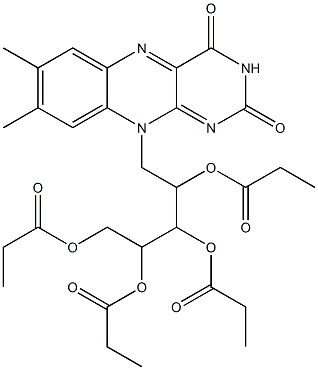  1-[1,2-bis(propionyloxy)ethyl]-3-[7,8-dimethyl-2,4-dioxo-3,4-dihydrobenzo[g]pteridin-10(2H)-yl]-2-(propionyloxy)propyl propionate