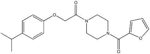 1-[4-(2-furoyl)-1-piperazinyl]-2-(4-isopropylphenoxy)-1-ethanone