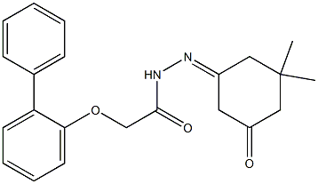 2-([1,1'-biphenyl]-2-yloxy)-N'-(3,3-dimethyl-5-oxocyclohexylidene)acetohydrazide