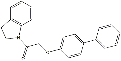 2-([1,1'-biphenyl]-4-yloxy)-1-(2,3-dihydro-1H-indol-1-yl)-1-ethanone