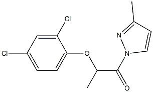 2-(2,4-dichlorophenoxy)-1-(3-methyl-1H-pyrazol-1-yl)-1-propanone|