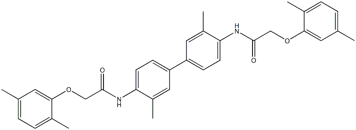 2-(2,5-dimethylphenoxy)-N-(4'-{[2-(2,5-dimethylphenoxy)acetyl]amino}-3,3'-dimethyl[1,1'-biphenyl]-4-yl)acetamide