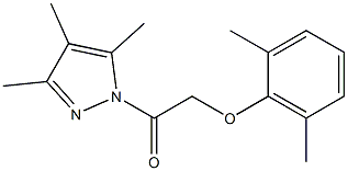 2-(2,6-dimethylphenoxy)-1-(3,4,5-trimethyl-1H-pyrazol-1-yl)-1-ethanone Structure