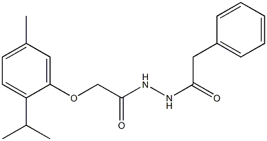 2-(2-isopropyl-5-methylphenoxy)-N'-(2-phenylacetyl)acetohydrazide