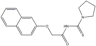 2-(2-naphthyloxy)-N-(1-pyrrolidinylcarbothioyl)acetamide