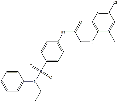 2-(4-chloro-2,3-dimethylphenoxy)-N-{4-[(ethylanilino)sulfonyl]phenyl}acetamide