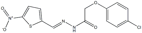 2-(4-chlorophenoxy)-N'-[(E)-(5-nitro-2-thienyl)methylidene]acetohydrazide