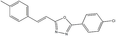 2-(4-chlorophenyl)-5-[(E)-2-(4-methylphenyl)ethenyl]-1,3,4-oxadiazole|