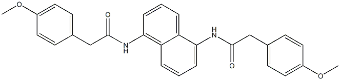 2-(4-methoxyphenyl)-N-(5-{[2-(4-methoxyphenyl)acetyl]amino}-1-naphthyl)acetamide Structure