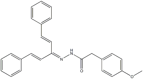  2-(4-methoxyphenyl)-N'-{(E)-3-phenyl-1-[(E)-2-phenylethenyl]-2-propenylidene}acetohydrazide