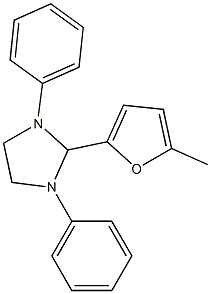 2-(5-methyl-2-furyl)-1,3-diphenylimidazolidine Structure