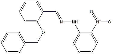 2-(benzyloxy)benzaldehyde N-(2-nitrophenyl)hydrazone Struktur