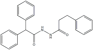 2,2-diphenyl-N'-(3-phenylpropanoyl)acetohydrazide