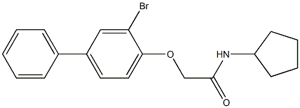 2-[(3-bromo[1,1'-biphenyl]-4-yl)oxy]-N-cyclopentylacetamide Structure