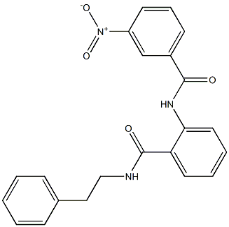 2-[(3-nitrobenzoyl)amino]-N-phenethylbenzamide Structure