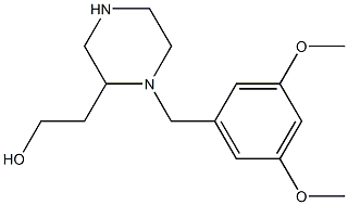 2-[1-(3,5-dimethoxybenzyl)-2-piperazinyl]-1-ethanol