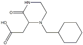 2-[1-(cyclohexylmethyl)-3-oxo-2-piperazinyl]acetic acid Structure