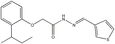 2-[2-(sec-butyl)phenoxy]-N'-[(E)-3-thienylmethylidene]acetohydrazide