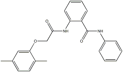  2-{[2-(2,5-dimethylphenoxy)acetyl]amino}-N-phenylbenzamide