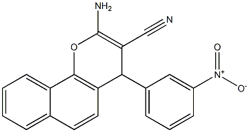 2-amino-4-(3-nitrophenyl)-4H-benzo[h]chromene-3-carbonitrile