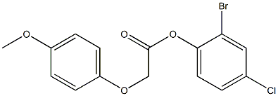 2-bromo-4-chlorophenyl 2-(4-methoxyphenoxy)acetate|
