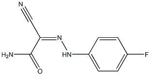 2-cyano-2-[(Z)-2-(4-fluorophenyl)hydrazono]acetamide Structure