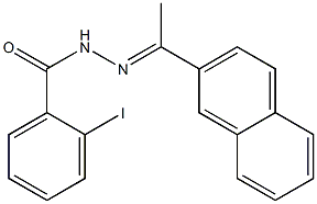 2-iodo-N'-[(E)-1-(2-naphthyl)ethylidene]benzohydrazide Structure