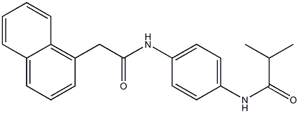 2-methyl-N-(4-{[2-(1-naphthyl)acetyl]amino}phenyl)propanamide