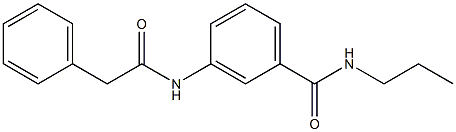 3-[(2-phenylacetyl)amino]-N-propylbenzamide Struktur