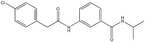 3-{[2-(4-chlorophenyl)acetyl]amino}-N-isopropylbenzamide Structure