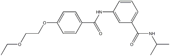 3-{[4-(2-ethoxyethoxy)benzoyl]amino}-N-isopropylbenzamide
