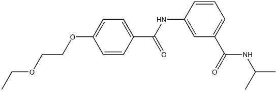 3-{[4-(2-ethoxyethoxy)benzoyl]amino}-N-isopropylbenzamide Structure