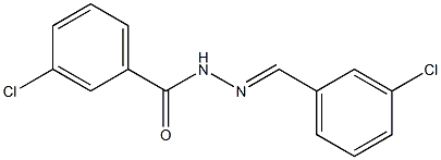 3-chloro-N'-[(E)-(3-chlorophenyl)methylidene]benzohydrazide|