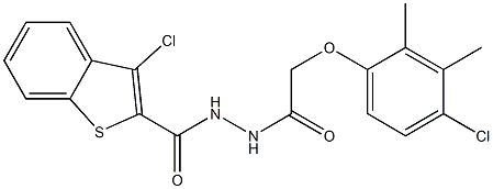 3-chloro-N'-[2-(4-chloro-2,3-dimethylphenoxy)acetyl]-1-benzothiophene-2-carbohydrazide