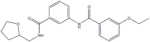 3-ethoxy-N-(3-{[(tetrahydro-2-furanylmethyl)amino]carbonyl}phenyl)benzamide Struktur