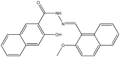 3-hydroxy-N'-[(E)-(2-methoxy-1-naphthyl)methylidene]-2-naphthohydrazide